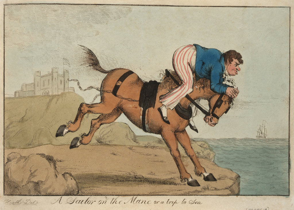 Detail of A Sailor on the Mane or a trip to Sea by William Heath