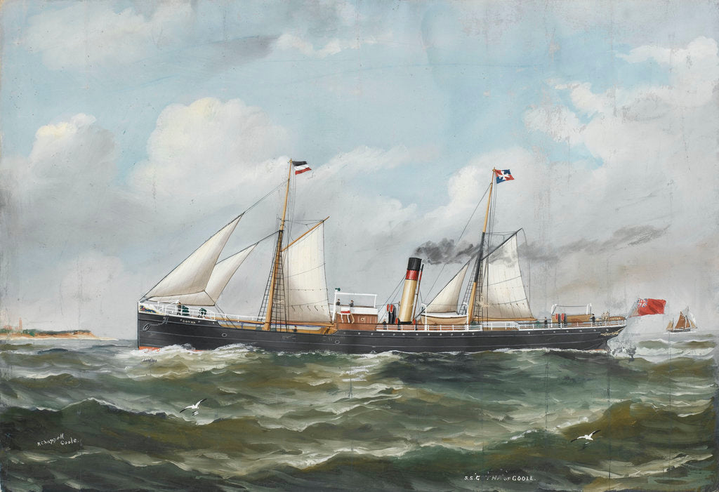Detail of SS 'Gotha' of Goole by Reuben Chappell