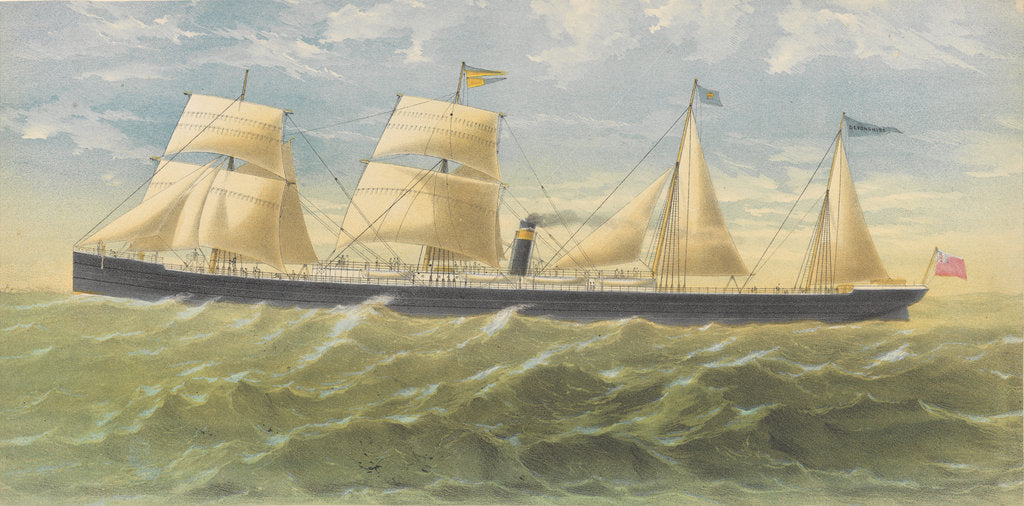 Detail of The steam vessel Duke of Devonshire of the Ducal Line by unknown