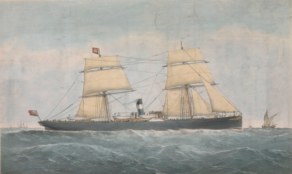 Detail of Steamer of the Stag? Line Joseph Robinson by unknown