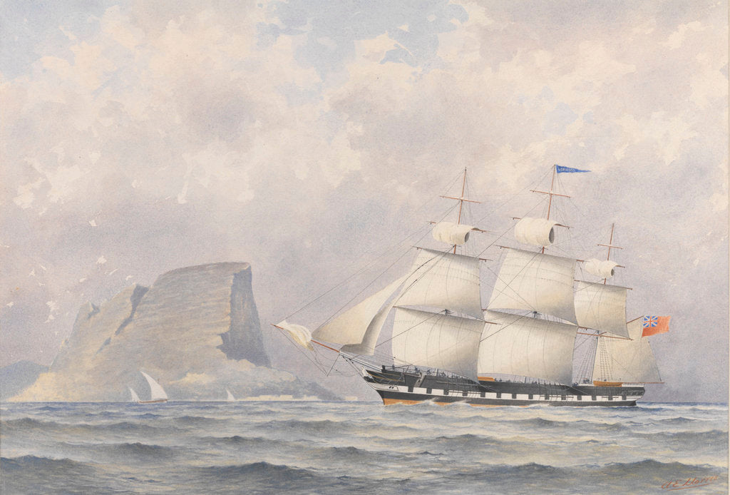 Detail of Clipper Ship 'Norwood' (1854) by A. E. Morris
