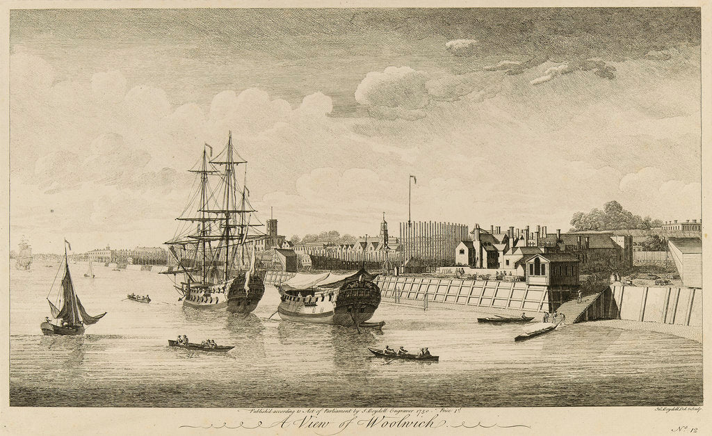 Detail of A view of Woolwich by John Boydell