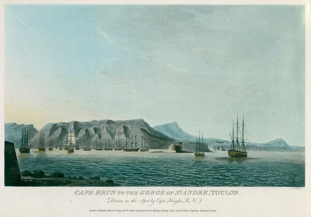 Detail of Cape Brun to the gorge of St Andre, Toulon by Knight