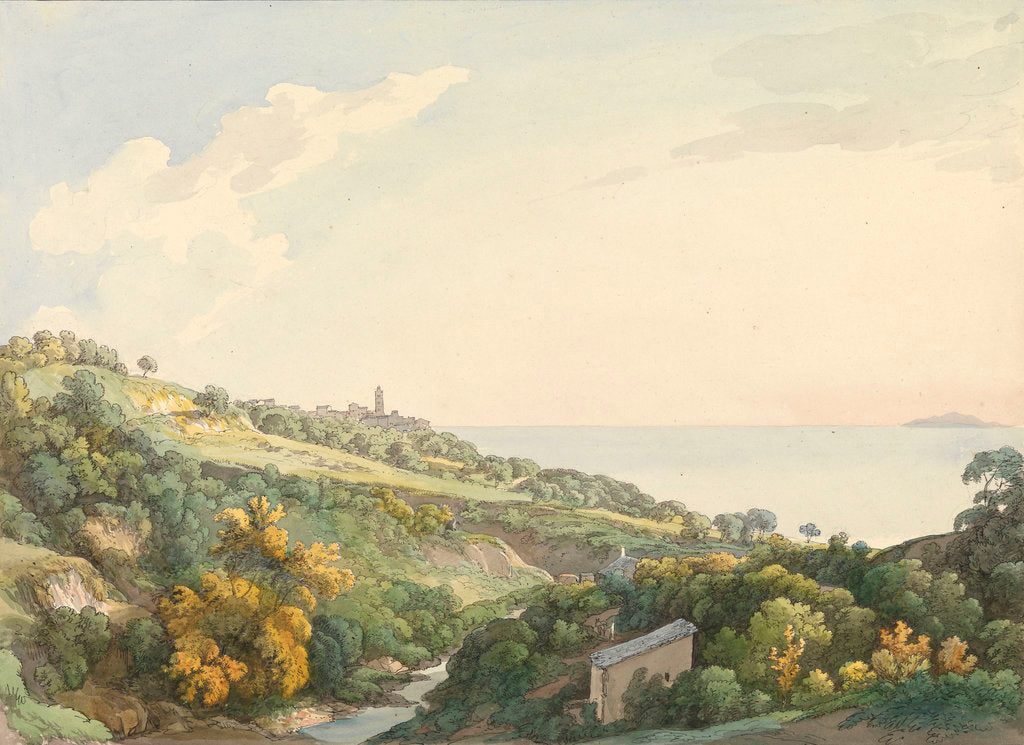 Detail of View west of Bastia, Corsica by unknown