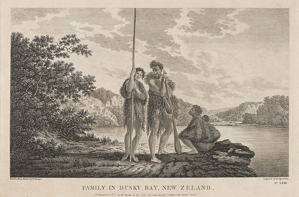 Detail of View of New Zealand by de Sainson