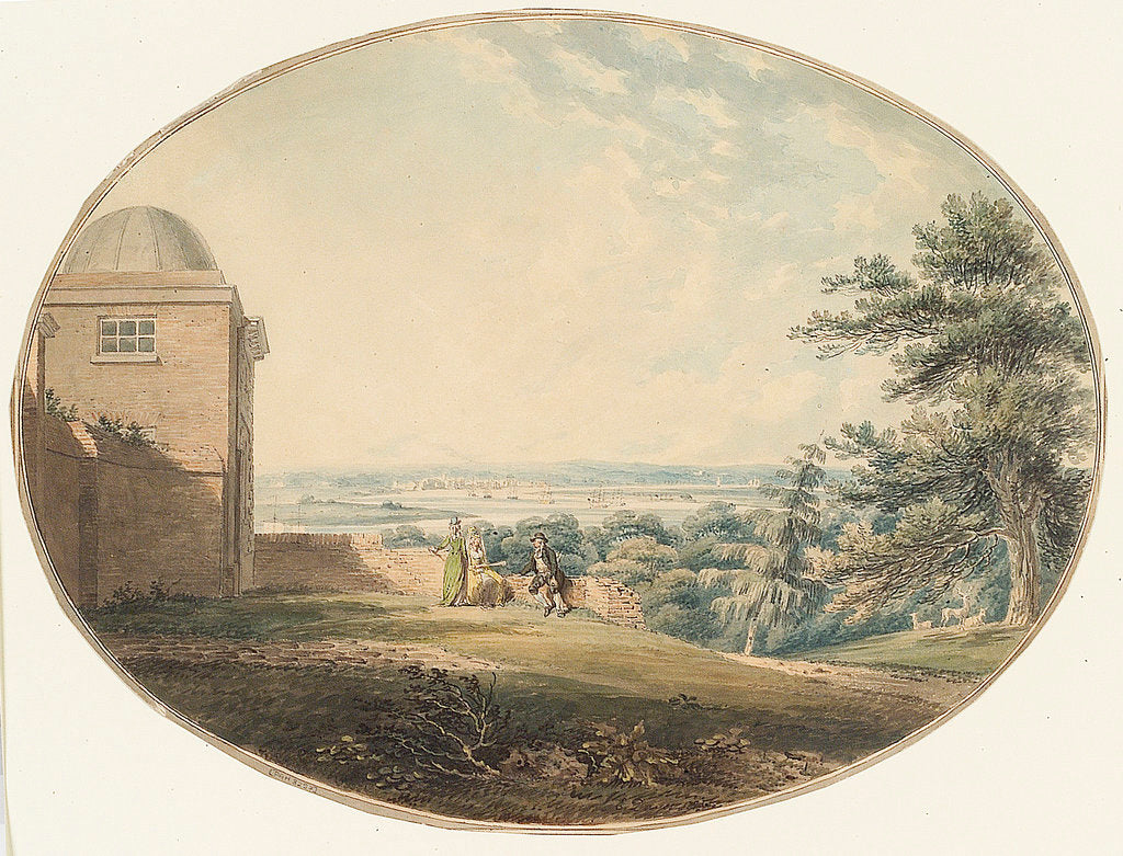Detail of View from Greenwich observatory to the north west by Edward Dayes