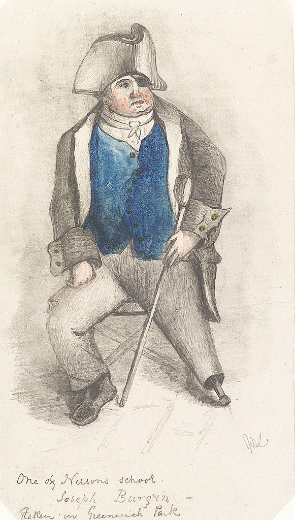 Detail of Portrait of Joseph Burgin by Samuel Lane