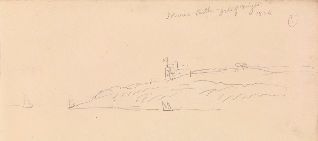 Detail of Norris Castle, Isle of Wight, 1804 by John Christian Schetky