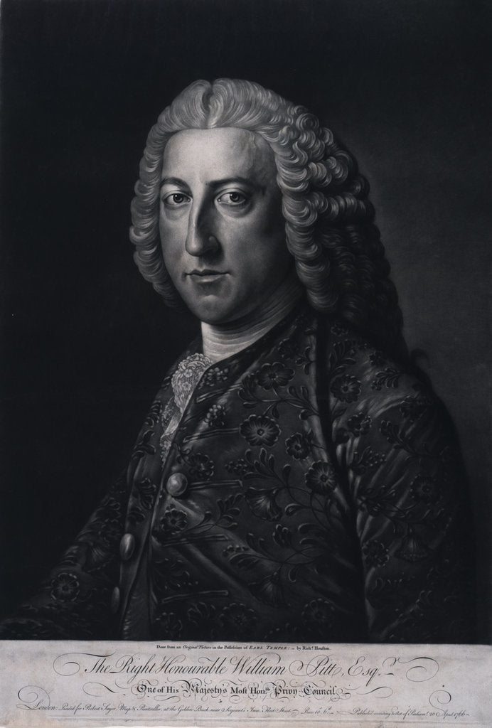 Detail of William Pitt (1708-1778) by Richard Houston