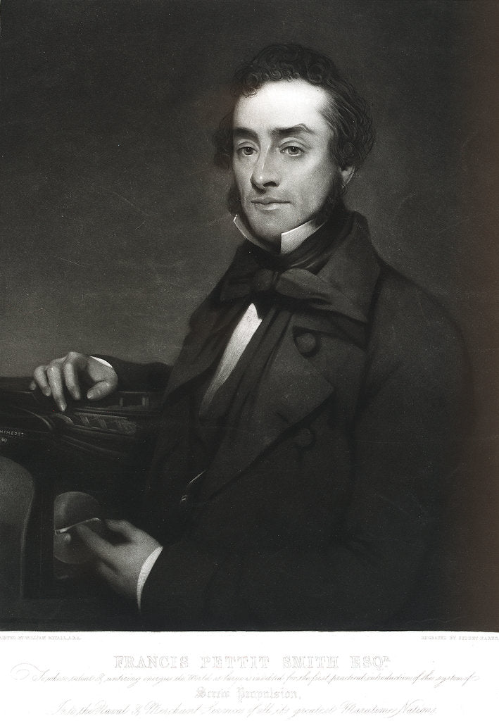 Detail of Francis Pettit Smith (1808-1874) by William Boxall