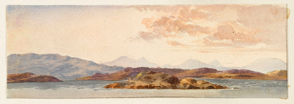Detail of The Island of Mull from Crinan bay by Margaret Louisa Herschel