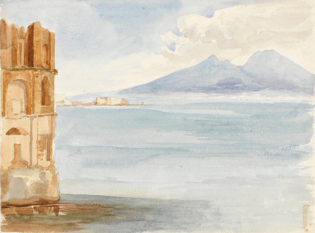 Detail of Bay of Naples by Matilda Rose Herschel