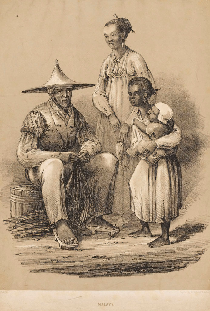 Detail of Malays by Charles Davidson Bell