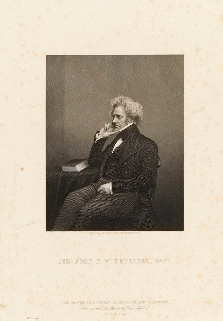 Detail of Sir John Frederick William Herschel (1792-1871) by John Jabez Edwin Mayall