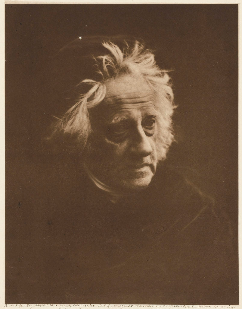 Detail of John Herschel by Julia Margaret Cameron