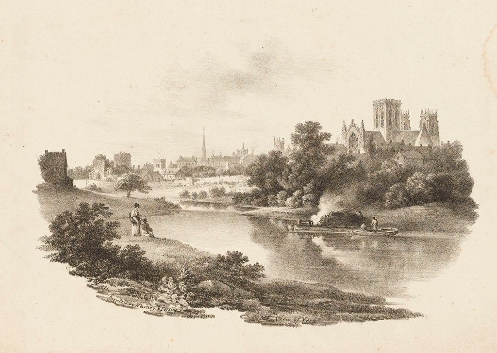 Detail of N E View of York by F. N.