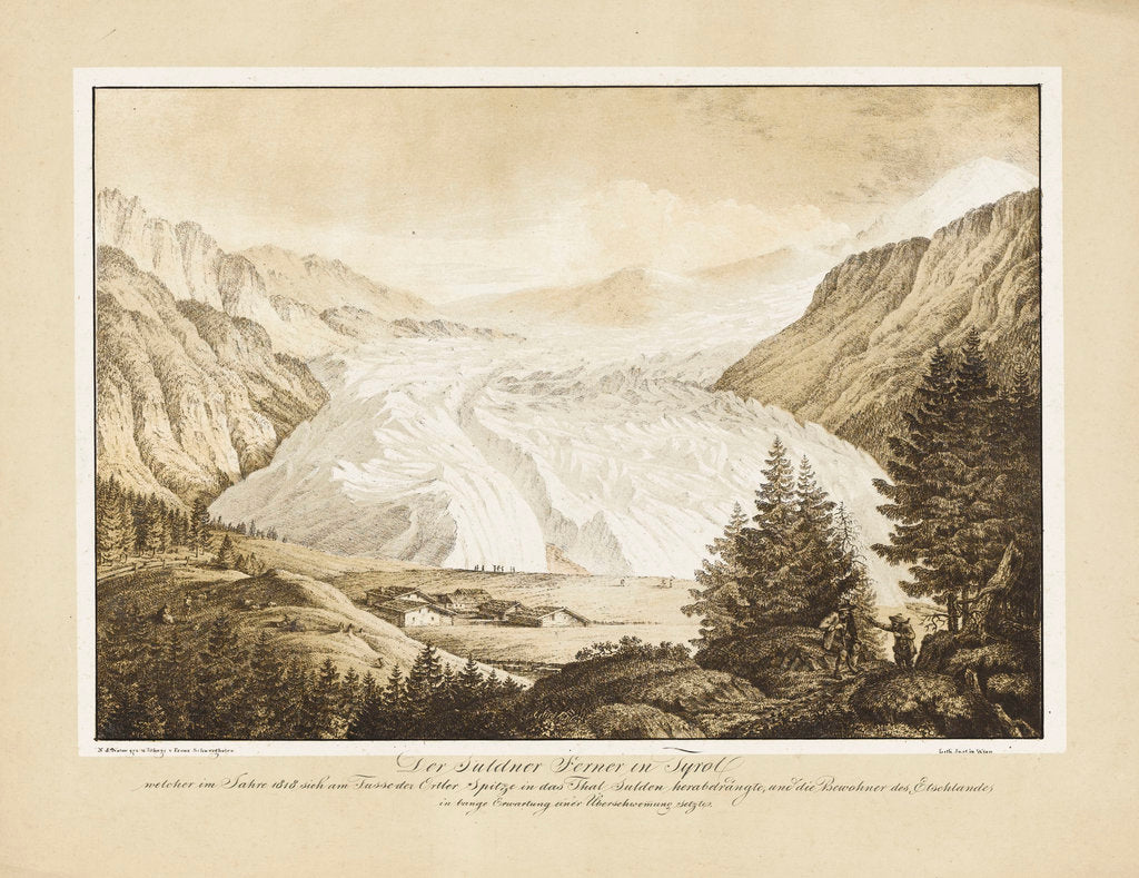Detail of Der Suldner Ferner in Tyrol by Franz Schweighoter