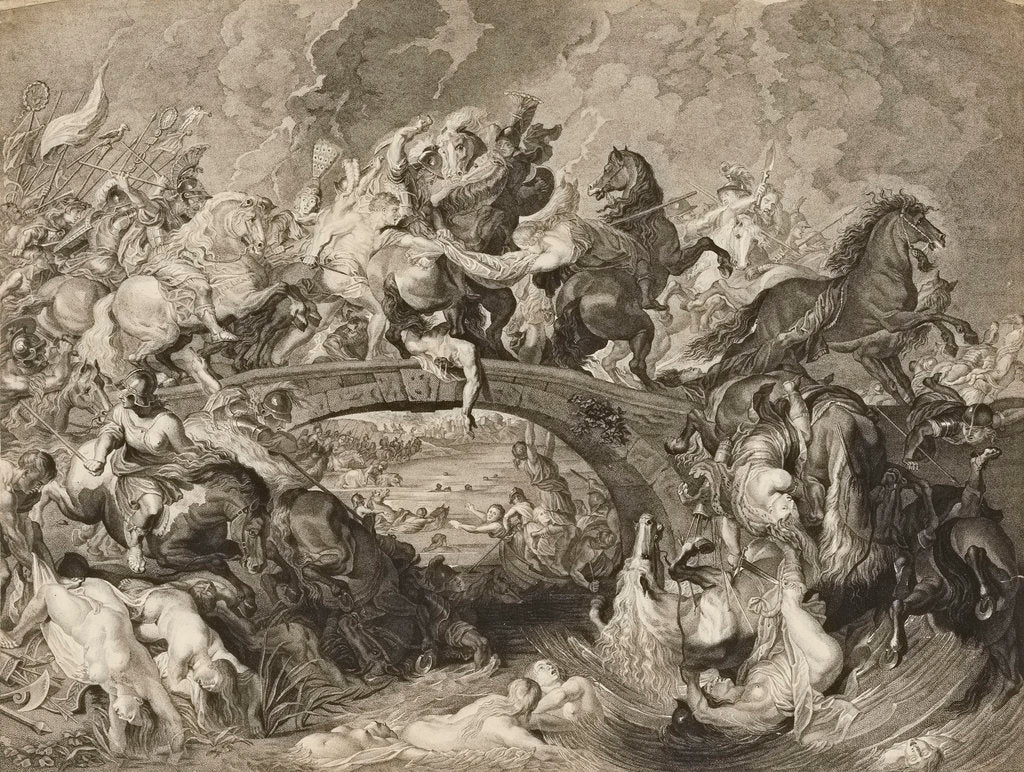 Detail of Battle of the Amazons by Peter Paul Rubens