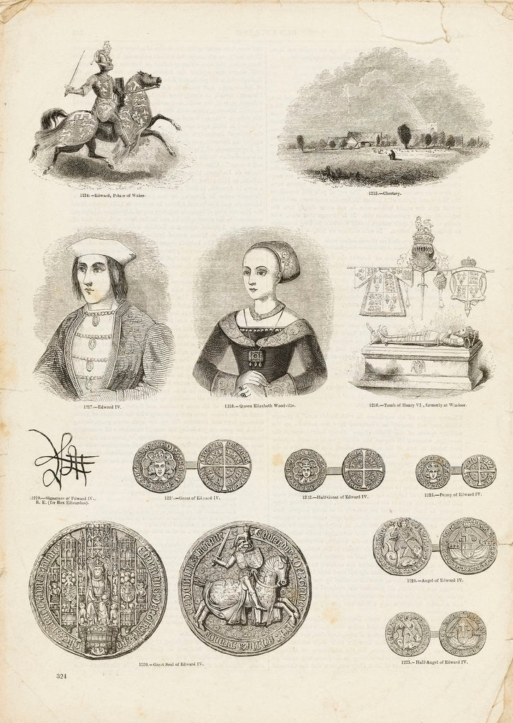Detail of Page from Charles Knight's 'Old England: A Pictorial Museum' by unknown