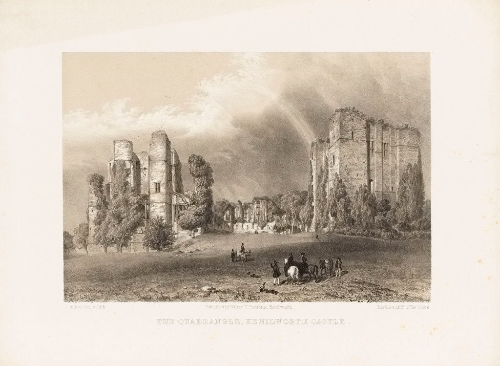 Detail of The Quadrangle, Kenilworth Castle by J. Salter
