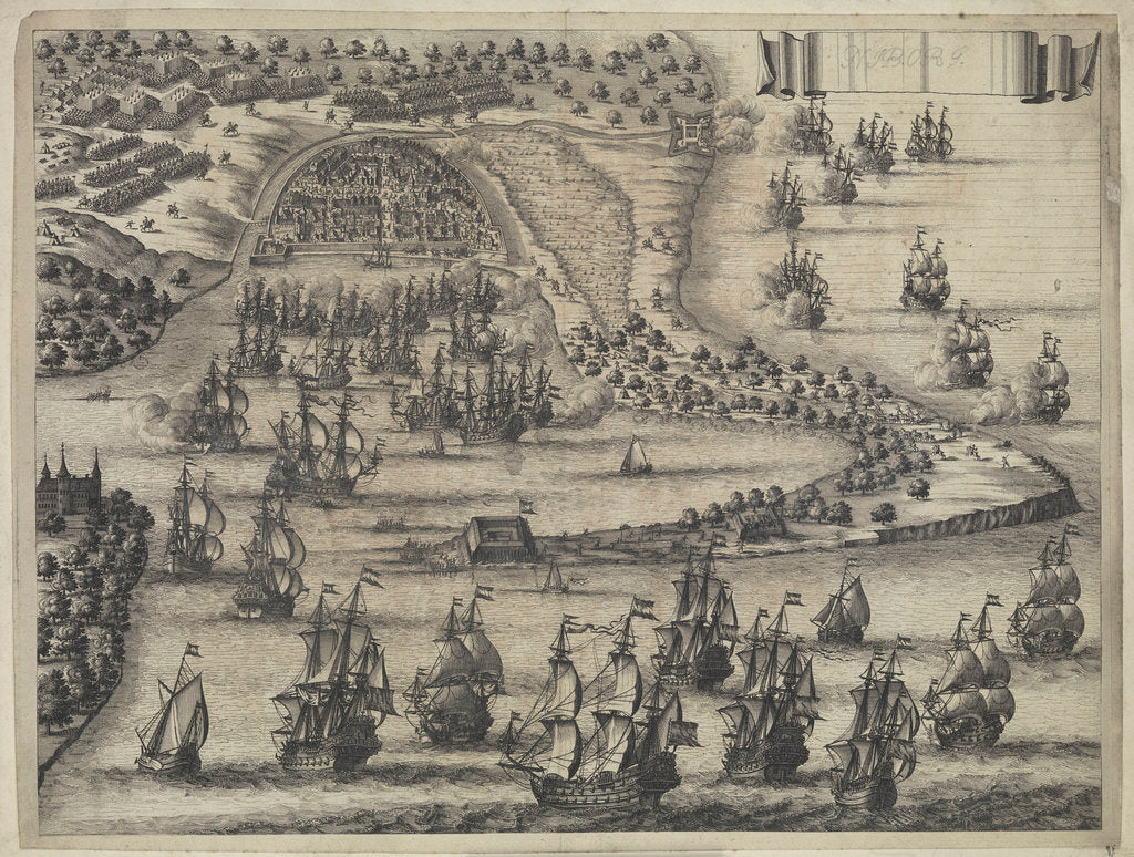 Detail of Nibourg: action between Danes and Swedes, 15 November 1659 by unknown