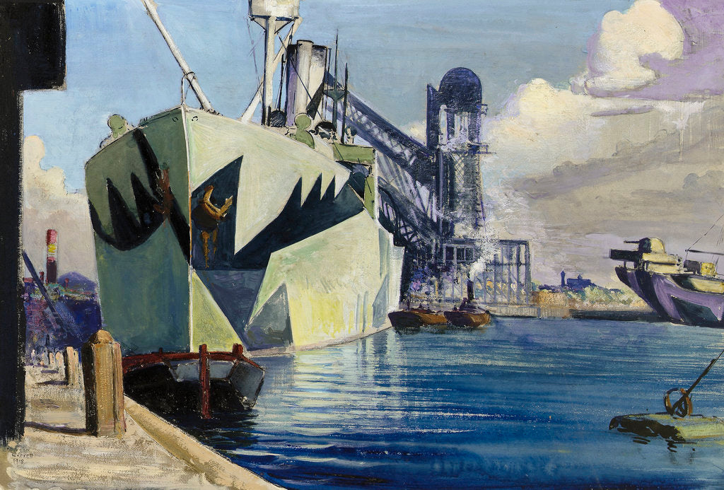 Detail of The Canada dock by John Everett
