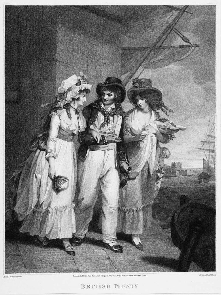 Detail of British Plenty by Henry Singleton