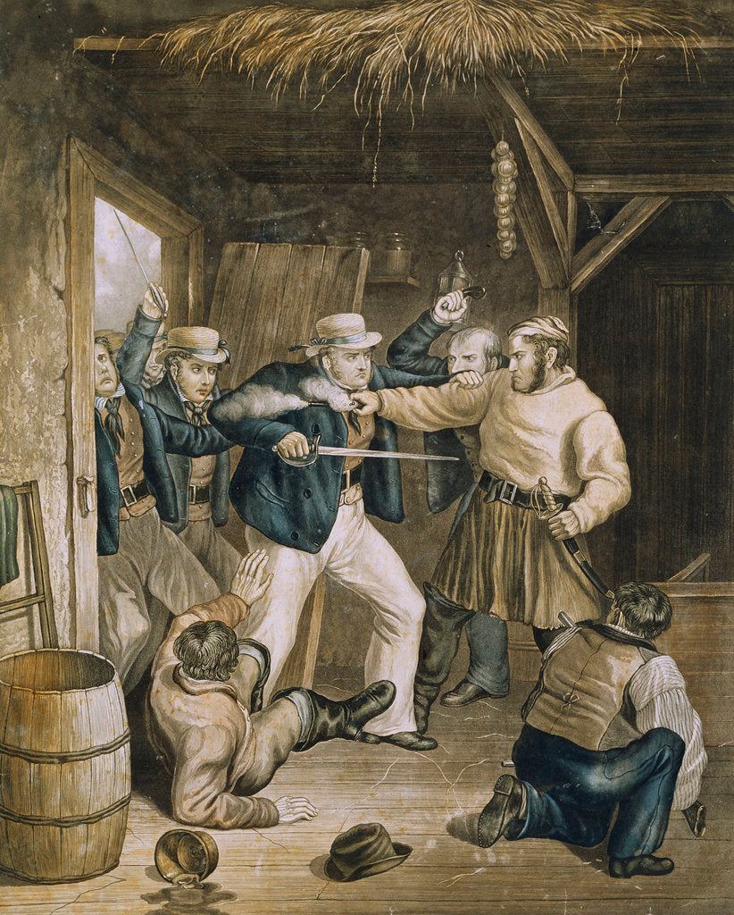 Detail of Smugglers attacked by revenue men by unknown