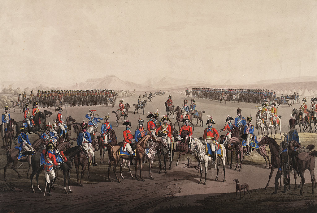 Detail of Wellington landing to take command in the Peninsular War by unknown