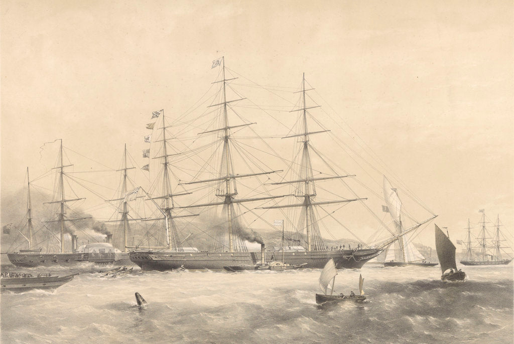 Detail of Clipper Ship 'Schomberg' (1855) by G.H. Andrews