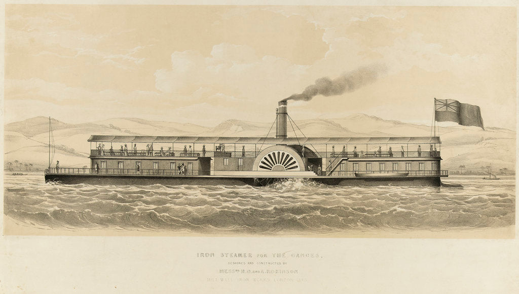 Detail of Iron steamer for the Ganges by unknown