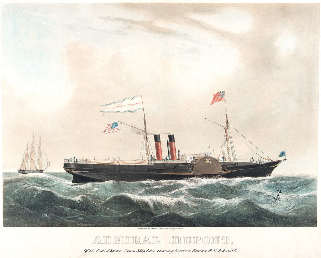 Detail of The 'Admiral Dupont' by J.H. Bufford