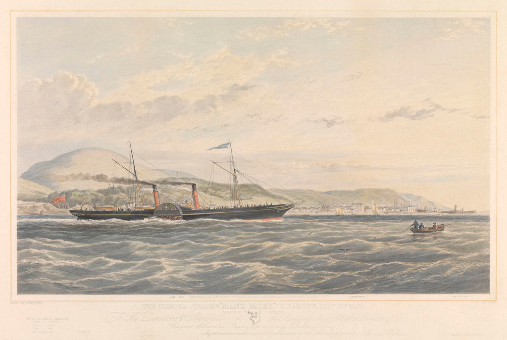 Detail of Clipper steamer 'Manx Fairy of Ramsey', Isle of Man by Samuel Walters