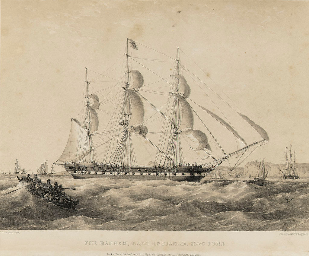 Detail of The East Indiaman 'Barham' by Thomas Goldsworth Dutton