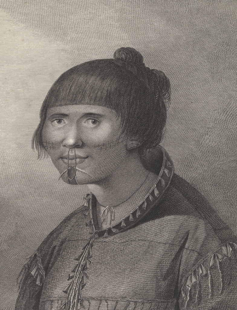 Detail of A woman of Oonalashka by John Webber
