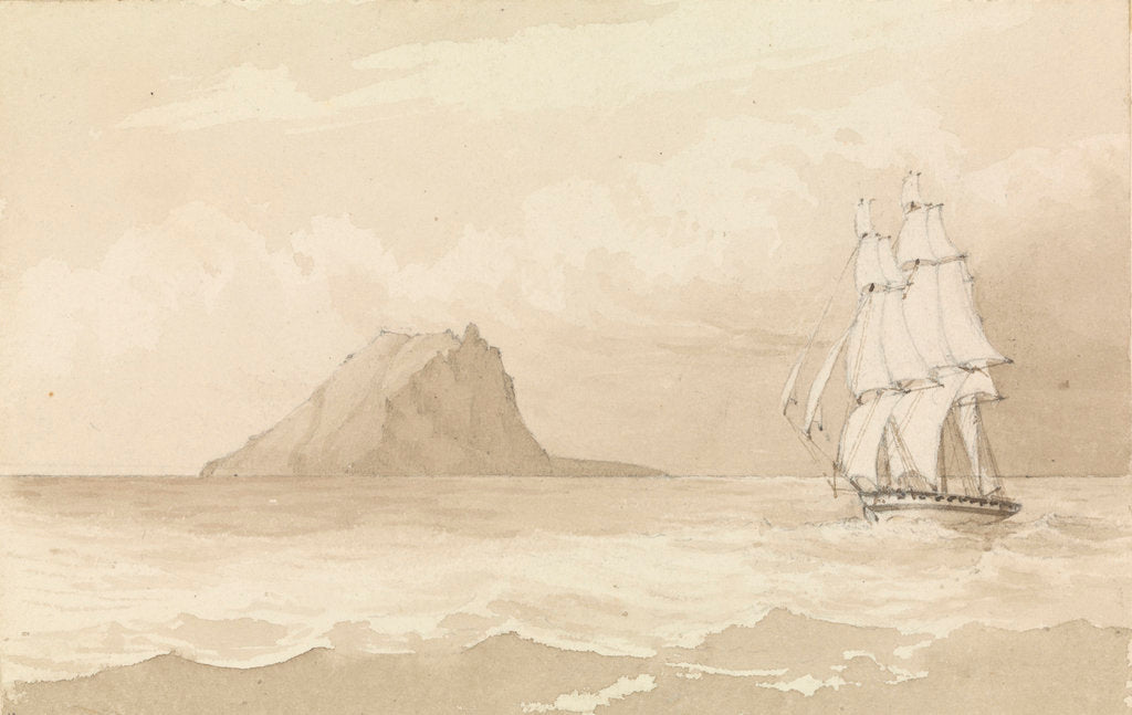 Detail of Maitea [Mehetia], Augt 20th 1849 [Society Islands] by Edward Gennys Fanshawe