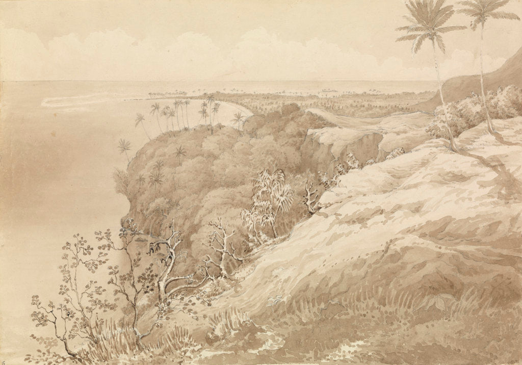 Detail of Matavai Bay and Point Venus, Tahiti, Augt 24th 1849 [Society Islands] by Edward Gennys Fanshawe