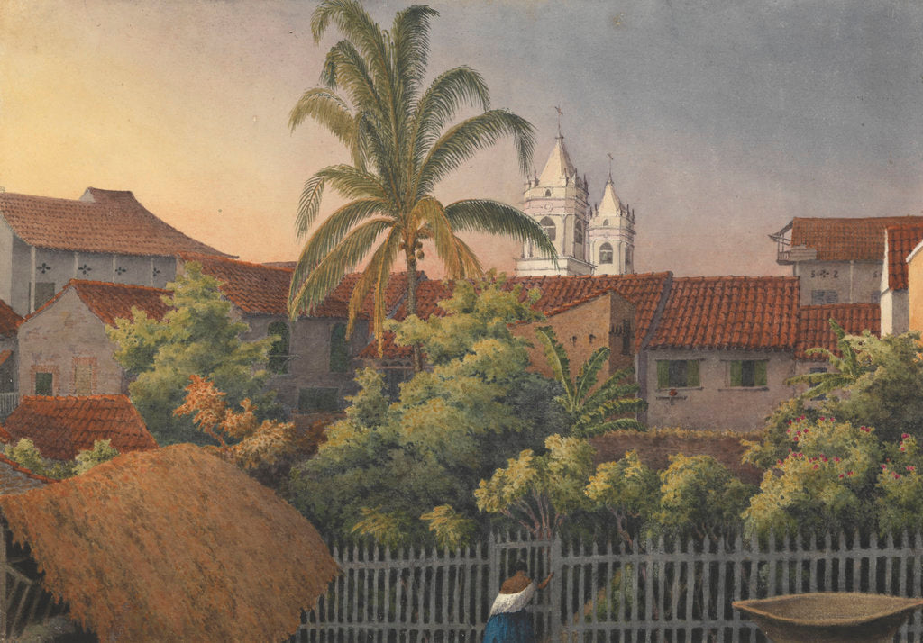 Detail of From a back window in Panama, March 10th 1850 by Edward Gennys Fanshawe