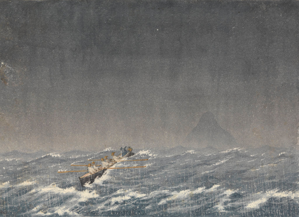 Detail of Outer anchorage in a squall, Mazatlan [Mexico], Augt 22nd 1850, 8.am. ... 