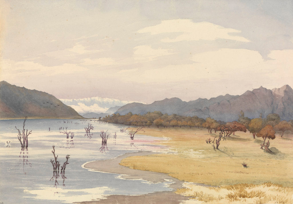 Detail of Lake of Acoleo [Aculeo], Chile, Jany 11th 1851 by Edward Gennys Fanshawe