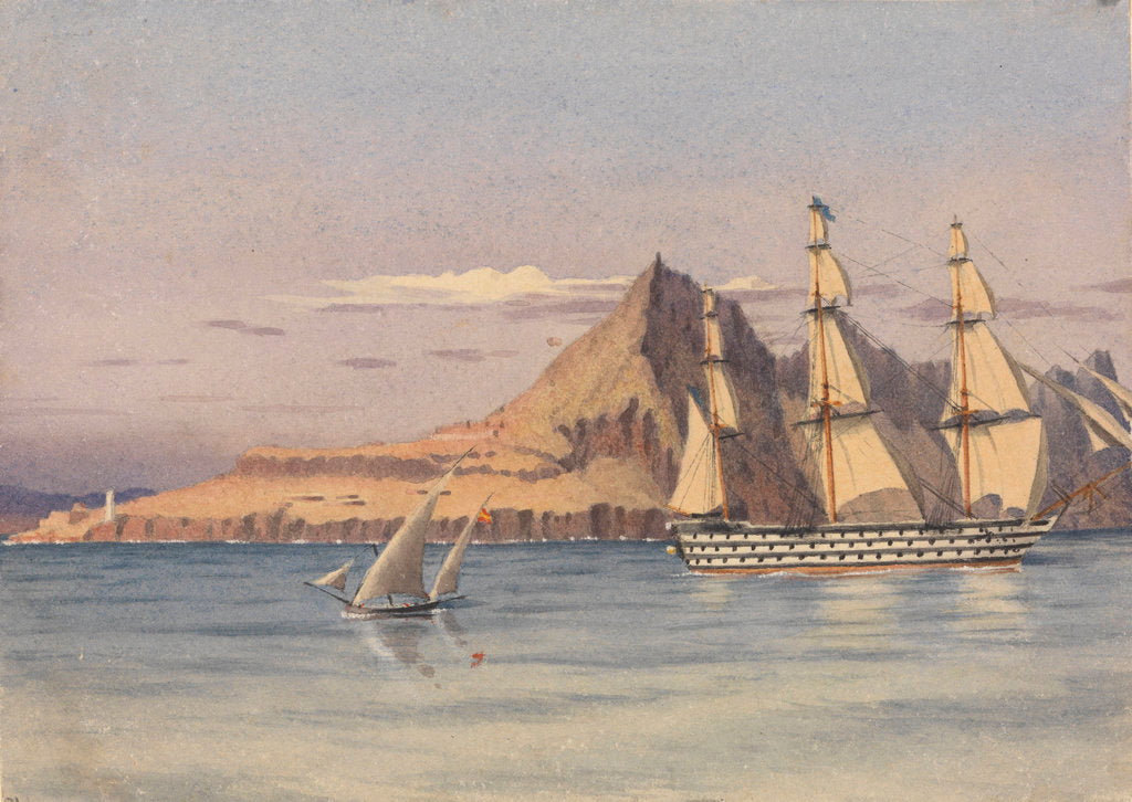 Detail of Europa Point, Gibraltar, Augt 29th 1857 by Edward Gennys Fanshawe