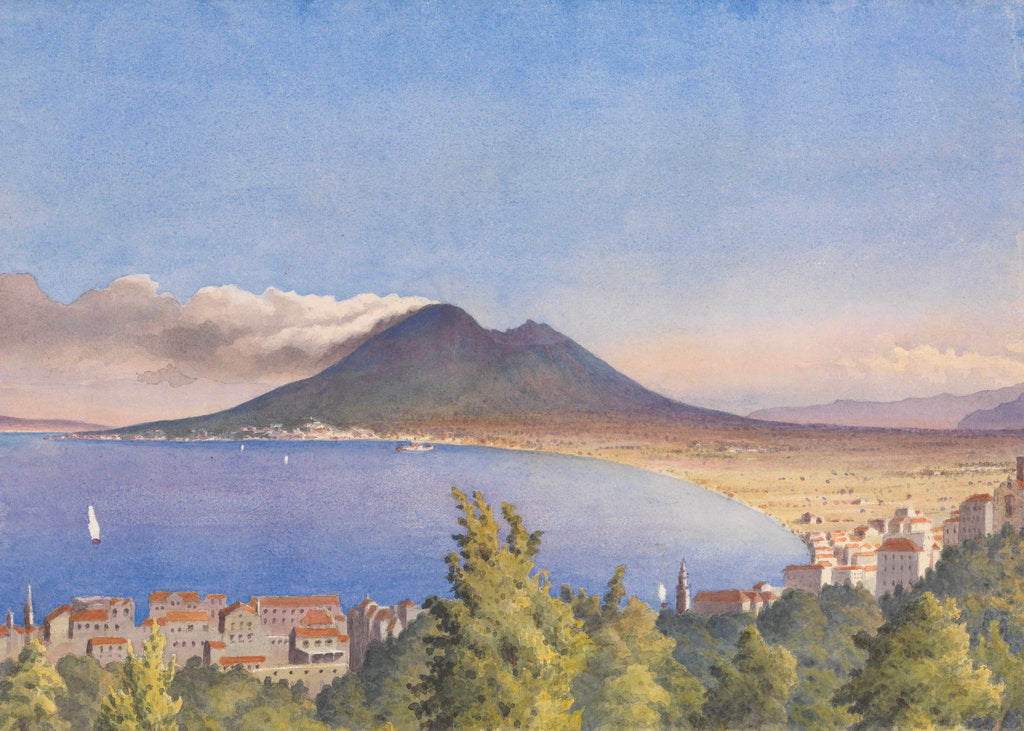 Detail of Bay of Naples from Castellamare, May 1858 [Italy] by Edward Gennys Fanshawe