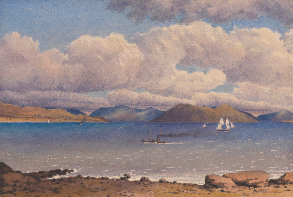 Detail of Looking across the Clyde from Gourock, 1843 [Scotland] by Edward Gennys Fanshawe