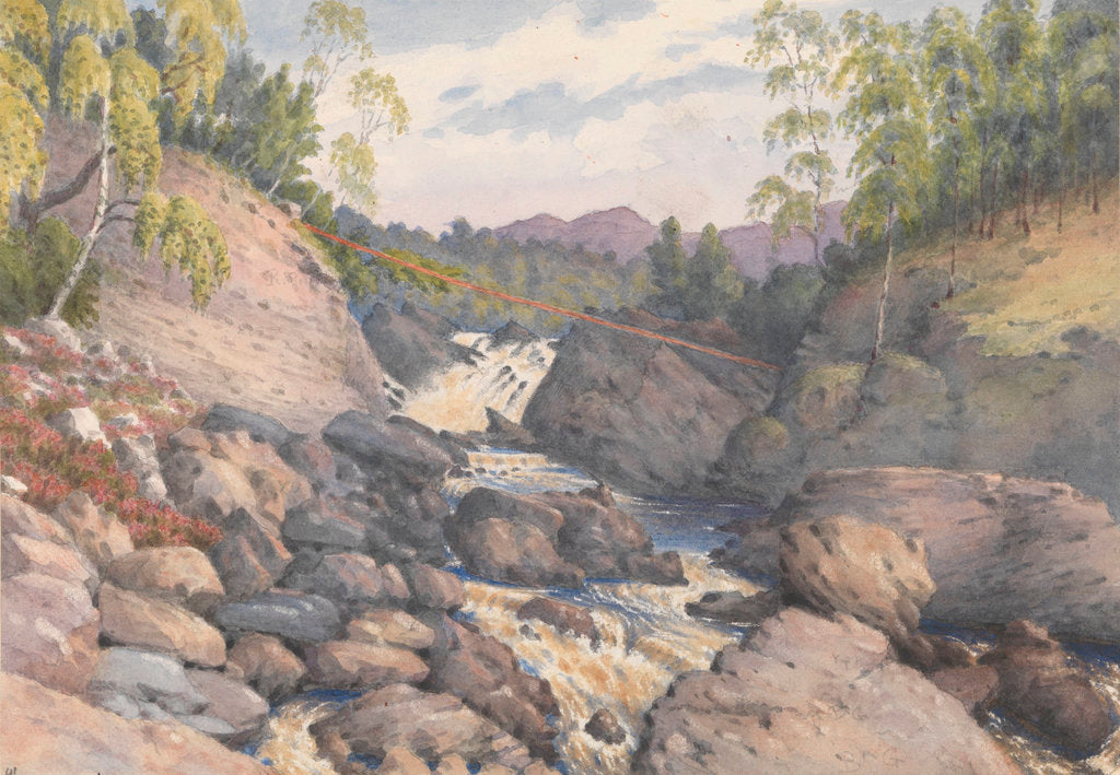 Detail of Rogie Falls, Rosshire, August 1883 [Scotland] by Edward Gennys Fanshawe