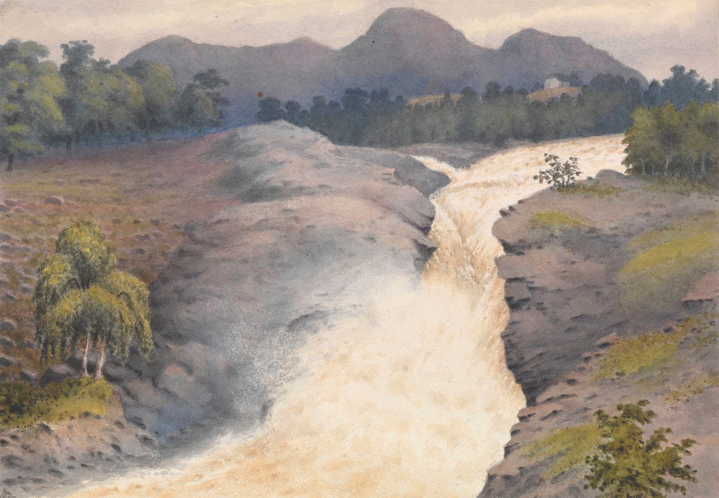 Detail of Falls of Orrin in a spate, September 3rd 1883 [Scotland] by Edward Gennys Fanshawe