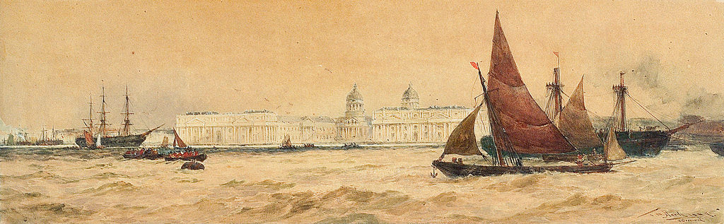 Detail of Greenwich from the north-west by Thomas Bush Hardy