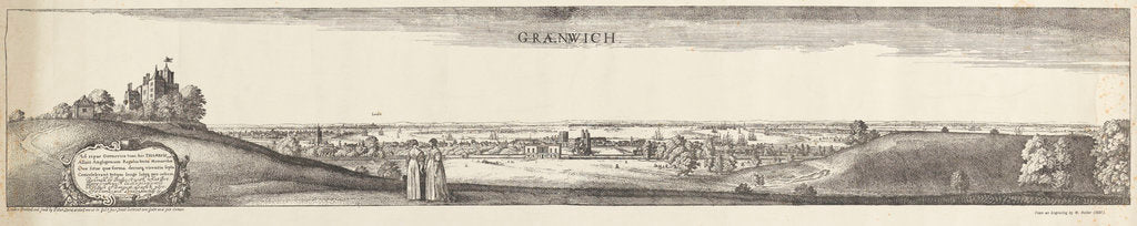 Detail of 'Graenwich' (Greenwich) by Wenceslaus Hollar