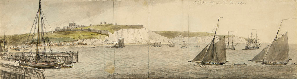 Detail of A view of Dover from the pier by Charles Gore