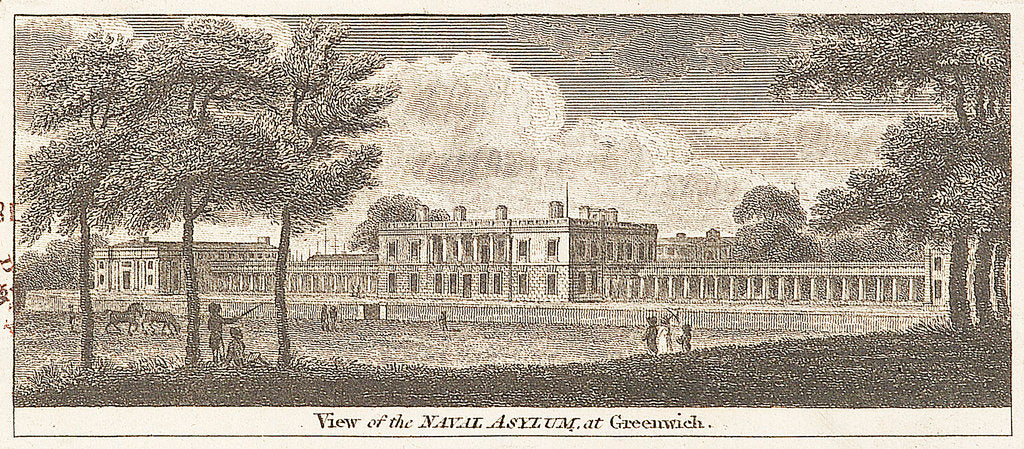 Detail of View of the naval asylum at Greenwich by unknown