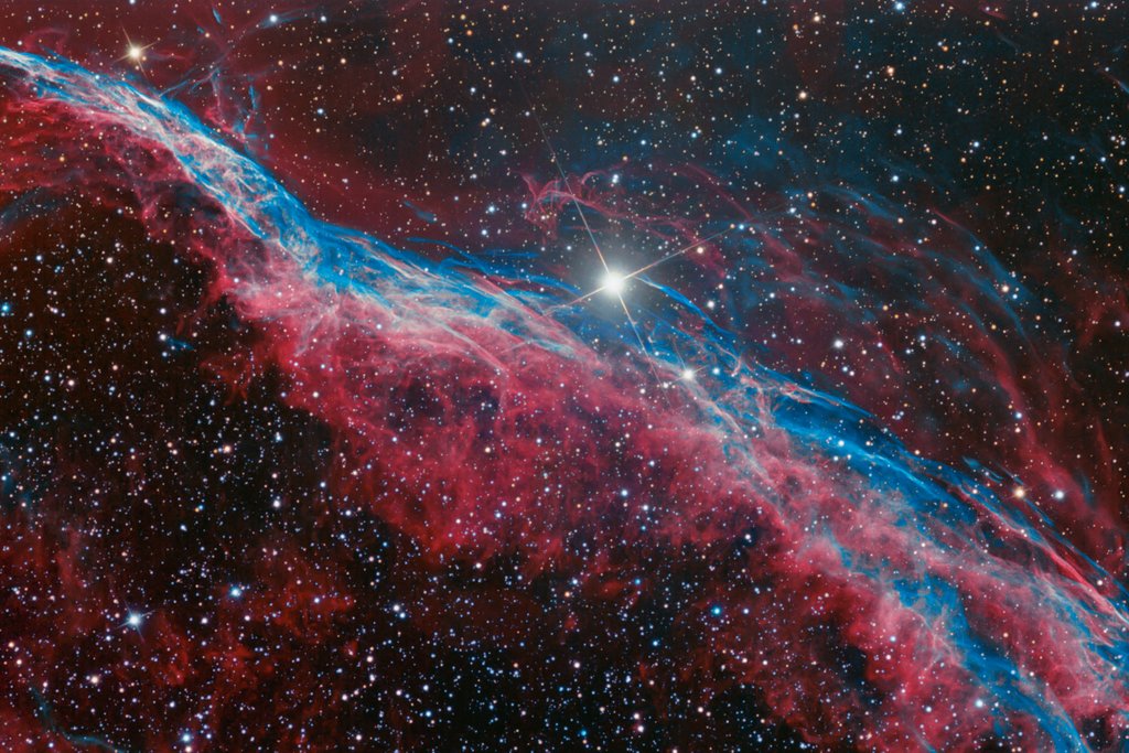 Detail of NGC 6960 - The Witch's Broom by Robert Franke
